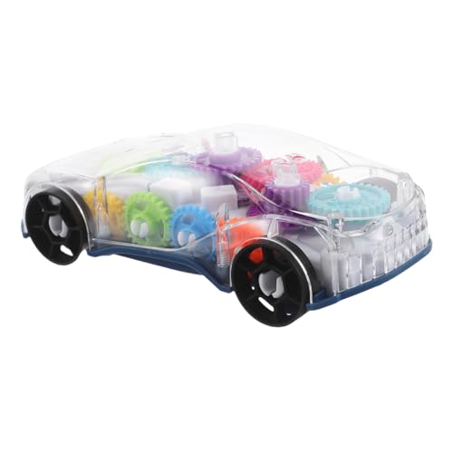 VICASKY Elektrisches Kinderauto Licht Und Musik Spielzeugauto Zahnräder Für Kinderauto Elektrisches Spielzeugauto Modellspielzeug Lustiges Lernspielzeug Für Jungen Und Mädchen von VICASKY