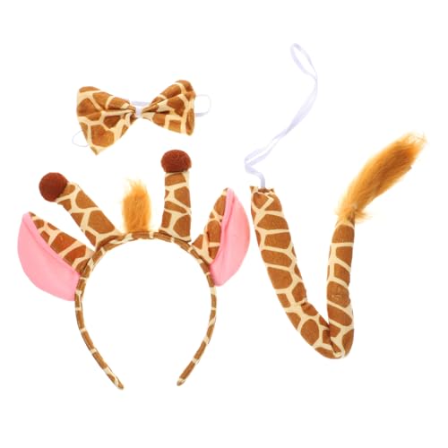 VICASKY Giraffenstirnband Und Set Für Junge Mädchen Giraffenohren-stirnband Mit Plüschfliege Haarreifen Und Cosplay-accessoires Für Halloween Und Geburtstagsfeiern von VICASKY