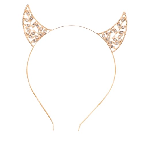 VICASKY Glänzendes Ox Horn Stirnband mit Funkelnden Strasssteinen Leichter Legierung Party und Cosplay Kostüm Accessoire für Frauen und Mädchen Vielseitig für Bühne und Alltag VICASKY Glänzendes Ox Horn Stirnband mit Funkelnden Strasssteinen Leichter Legierung Party und Cosplay Kostüm Accessoire für Frauen und Mädchen Vielseitig für Bühne und Alltag von VICASKY
