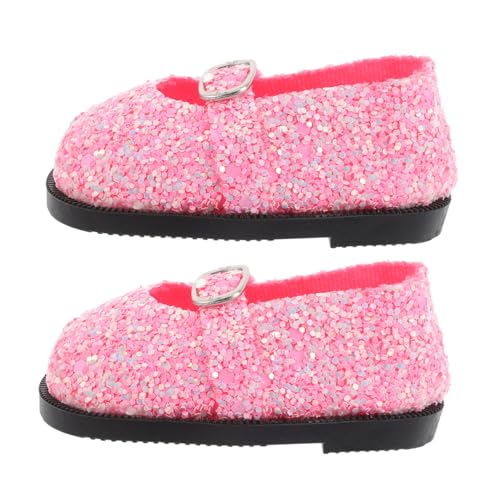 VICASKY Glitzer Puppenschuhe Miniatur Schuhe mit Pailletten für Puppen Vielseitiges Langlebiges Puppenzubehör für Doll Dress Up und DIY Spielspaß VICASKY Glitzer Puppenschuhe Miniatur Schuhe mit Pailletten für Puppen Vielseitiges Langlebiges Puppenzubehör für Doll Dress Up und DIY Spielspaß von VICASKY
