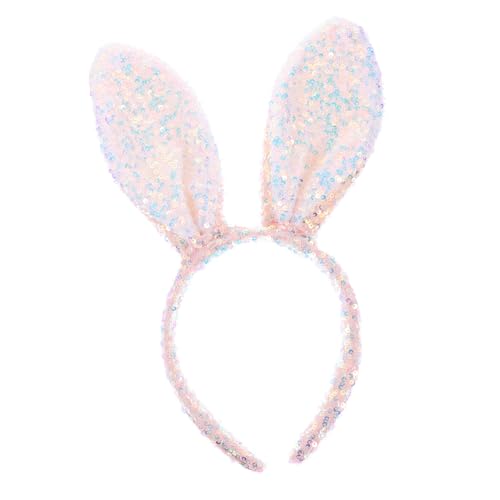 VICASKY Glitzerndes Hasenohren Haarreif Bunny Ears Stirnband für Erwachsene Kostüm Party Haaraccessoire für Osterfest Cosplay und Geburtstag Vielseitiges Kaninchen Kostümzubehör VICASKY Glitzerndes Hasenohren Haarreif Bunny Ears Stirnband für Erwachsene Kostüm Party Haaraccessoire für Osterfest Cosplay und Geburtstag Vielseitiges Kaninchen Kostümzubehör von VICASKY