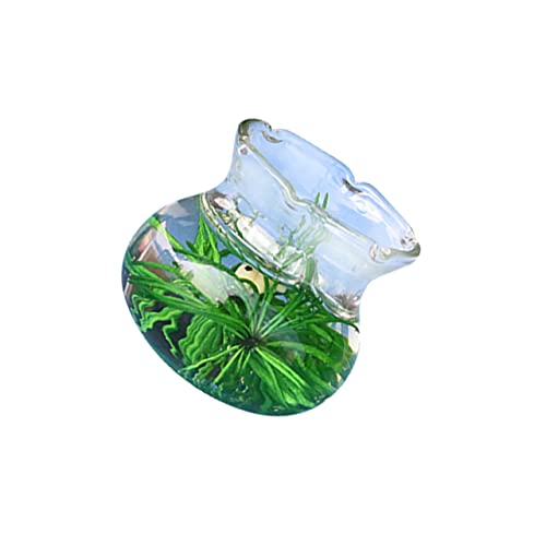 VICASKY Goldfischglas Aus Glas Puppenhauszubehör Puppenmöbel Dekoration Aquarium Heimdekorationen Mini- Auto-Ornament Mikrolandschaftsornament Miniatur-puppenhaus Yellow VICASKY Goldfischglas Aus Glas Puppenhauszubehör Puppenmöbel Dekoration Aquarium Heimdekorationen Mini- Auto-Ornament Mikrolandschaftsornament Miniatur-puppenhaus Yellow von VICASKY