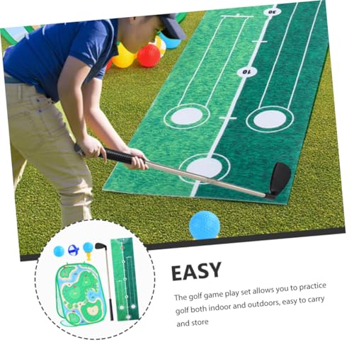 VICASKY Golfspiel Set Tragbar Golfmatte mit Chipping Putting und Wurfspiel für Kleinkinder Outdoor für Jungen und Mädchen Fördert Motorik und Eltern Junge Mädchen aktivitäten von VICASKY