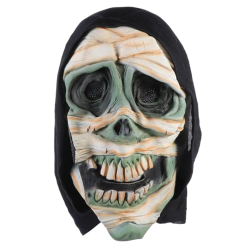 VICASKY Halloween Gruselmaske Für Partys Horrormaske Mit Schädel Design Umweltfreundliche Für Karneval Und Halloween Dekoration Schaurige Furchteinflößende Gesichtmaske von VICASKY