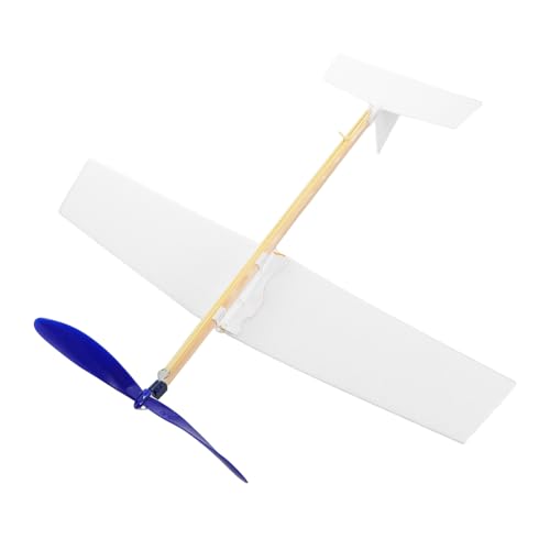 VICASKY Gummibandbetriebenes DIY Schaumstoff Segelflugzeug Modellbausatz mit Bemalbarem Flugzeug für Erwachsene Einfache Montage kein Batteriebetrieb für Outdoor Spielspaß von VICASKY