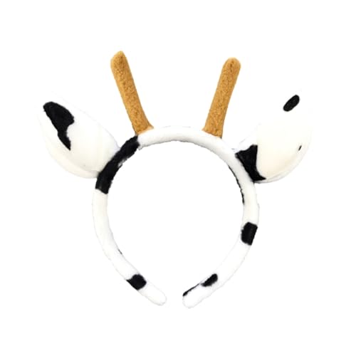 VICASKY Haarreifen mit Kuh ohren und Geweih Leichtes Modisches Party haarband für Jugendliche für Kostüm Karneval Cosplay und Fotospaß VICASKY Haarreifen mit Kuh ohren und Geweih Leichtes Modisches Party haarband für Jugendliche für Kostüm Karneval Cosplay und Fotospaß von VICASKY