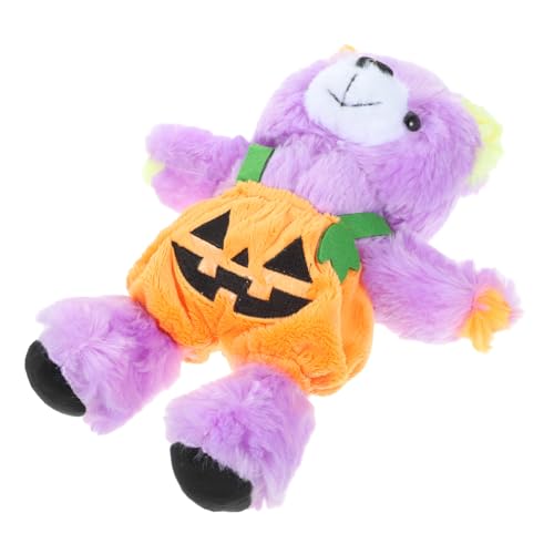 VICASKY Halloween Bär Plüschspielzeug Kürbis Kostüm Niedlicher Stofftier Bär Perfektes für Halloween Dekoration Farbenfrohes Kuscheltier Tröstender Begleiter von VICASKY