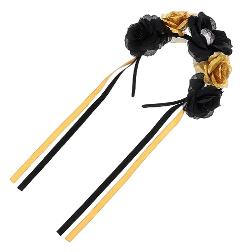 VICASKY Halloween Blumenkranz Haarschmuck Schädelstirnband für Halloween Party Cosplay Besondere Anlässe und Leicht und Festliche Looks VICASKY Halloween Blumenkranz Haarschmuck Schädelstirnband für Halloween Party Cosplay Besondere Anlässe und Leicht und Festliche Looks von VICASKY
