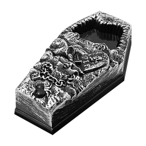 VICASKY Halloween Coffin Türklingel Halloween Horror Türklingel Plastik Silber von VICASKY