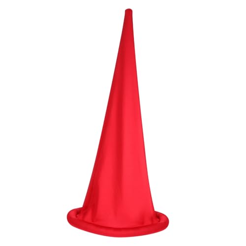 VICASKY Halloween Gnomhut Rot Weicher Partyhut für Maskerade und Fotorequisit Bequeme Vielseitig als Kostüm und Dekorationsaccessoire für Halloweenfeiern von VICASKY