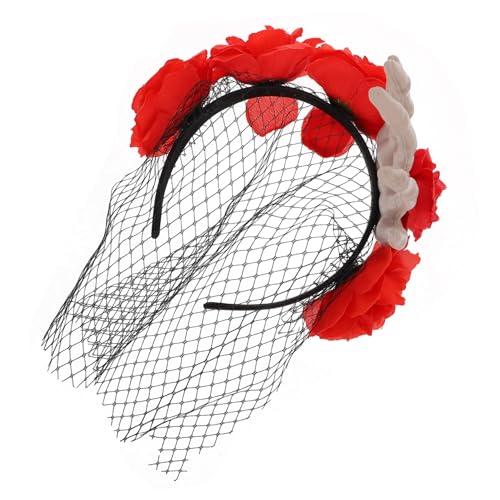 VICASKY Halloween Haarreif mit Skeletthand und Roter Kunstrose Leichtes Langlebiges Halloween Party Accessoire für Damen Komfortabel und Strapazierfähig für Cosplay und Kostümpartys VICASKY Halloween Haarreif mit Skeletthand und Roter Kunstrose Leichtes Langlebiges Halloween Party Accessoire für Damen Komfortabel und Strapazierfähig für Cosplay und Kostümpartys von VICASKY