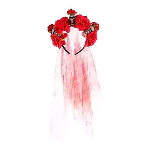 VICASKY Halloween Haarschmuck mit Rosen und Dekorativer Haarreif für Halloween Party Kostümzubehör für Erwachsene und Perfektes Accessoire für Karneval und Cosplay VICASKY Halloween Haarschmuck mit Rosen und Dekorativer Haarreif für Halloween Party Kostümzubehör für Erwachsene und Perfektes Accessoire für Karneval und Cosplay von VICASKY