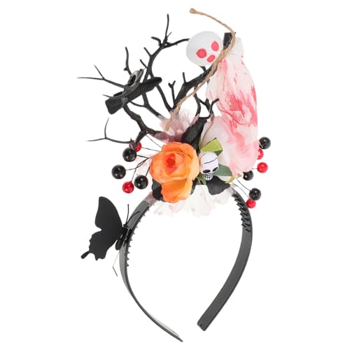 VICASKY Halloween Hirschgeweih Haarreif mit Skull Design Einzigartiges Party Accessoire für Day Of The Dead Cosplay Verkleidung und Festliche Anlässe Schwarzer Vielseitig Einsetzbar VICASKY Halloween Hirschgeweih Haarreif mit Skull Design Einzigartiges Party Accessoire für Day Of The Dead Cosplay Verkleidung und Festliche Anlässe Schwarzer Vielseitig Einsetzbar von VICASKY
