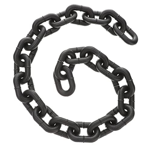 VICASKY Halloween-Kunststoffkette 3 38 Halloween-Requisiten Falsche Kettenglieder Dekoration Kostüm-Requisite Gruselige Kostüme Zubehör Spukhaus- Schwarz VICASKY Halloween-Kunststoffkette 3 38 Halloween-Requisiten Falsche Kettenglieder Dekoration Kostüm-Requisite Gruselige Kostüme Zubehör Spukhaus- Schwarz von VICASKY