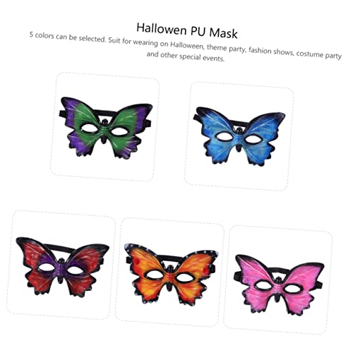 VICASKY Halloween-Maske Cosplay-Maske Party Cosplay-Outfits Halloween-Regenbogenkratzer Karikatur lustig halloween costume halloween kleidung schmetterlinge maske Halloween-Pu-Maske Yellow von VICASKY