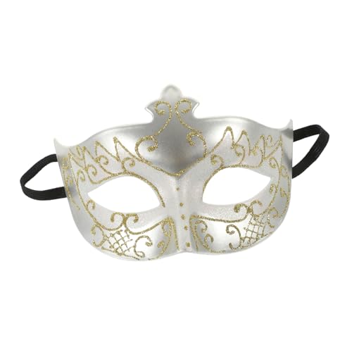 VICASKY Halloween-Maske beängstigend Gesichts- Handmaske gruselige Halloween-Maske Kostüm Karikatur halloween masken halloweenmaske Maskerademaske für Männer Masken-Cosplay Plastik Silver von VICASKY