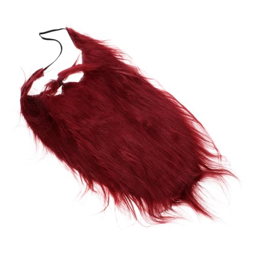 VICASKY Halloween Piratenbart Burgunderfarbener Fake Beard für Männer Lustiges Kostümzubehör für Halloween und Weihnachten Verstellbare Gesichtsbehaarung für Party VICASKY Halloween Piratenbart Burgunderfarbener Fake Beard für Männer Lustiges Kostümzubehör für Halloween und Weihnachten Verstellbare Gesichtsbehaarung für Party von VICASKY
