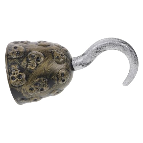 VICASKY Halloween Piratenhaken aus Stabilem Robustes Partyzubehör für Piratenmottos für Halloween Kostüm und Bühnendarstellungen Dekoratives Accessoire für Piratenpartys VICASKY Halloween Piratenhaken aus Stabilem Robustes Partyzubehör für Piratenmottos für Halloween Kostüm und Bühnendarstellungen Dekoratives Accessoire für Piratenpartys von VICASKY