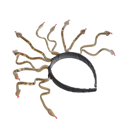 VICASKY Halloween Schlangen Haarband Für Damen Und Kopfschmuck Für Kostümpartys Karneval Halloween Tiefgoldener Farbe Vielseitig VICASKY Halloween Schlangen Haarband Für Damen Und Kopfschmuck Für Kostümpartys Karneval Halloween Tiefgoldener Farbe Vielseitig von VICASKY