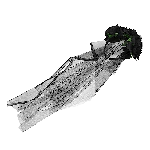 VICASKY Halloween Schleierkopfstück mit Spinne und Haarschmuck für Kostümpartys und Halloween Veranstaltungen Leicht und Bequem für Haartypen von VICASKY