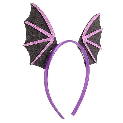 VICASKY Halloween Stirnband Fledermausflügel aus Leichtem Komfortables Teufels Design für Damen Rutschfestes Kopfband für Party Karneval Foto Shootings und Festliche Anlässe von VICASKY