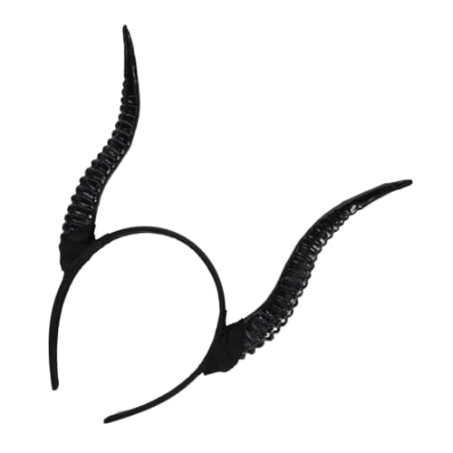 VICASKY Halloween Stirnband mit Schwarzen Hörnern Horn Haarreif für Damen Leichtes Bequemes Cosplay und Party Accessoire für Halloween Karneval und Kostümpartys von VICASKY