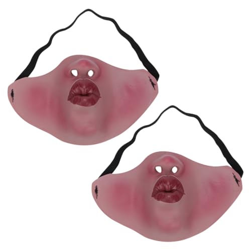 VICASKY Halloween Vampir Halbgesichtsmaske Gruselig Lustige Masquerade Party Dekoration Cosplay Kostüm Zubehör für Karneval Fasching Musikfestivals und Verkleidungen von VICASKY