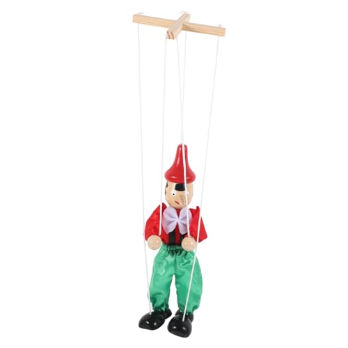VICASKY Handgefertigte Holz marionettenpuppe mit Lustiger Zugfadenfunktion Interaktives für Pädagogisch Fördernd Kreative Performance Puppe Geeignet für Erwachsene Zufällige Farbe von VICASKY