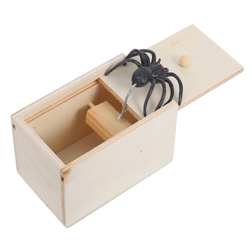 VICASKY Handgefertigte Spinnen Streichholzbox mit Realistischer Spinne Lustiges Scherzspielzeug für Halloween und Aprilscherz Witzige Holzbox als Gruselige Deko und Überraschungsspielzeug VICASKY Handgefertigte Spinnen Streichholzbox mit Realistischer Spinne Lustiges Scherzspielzeug für Halloween und Aprilscherz Witzige Holzbox als Gruselige Deko und Überraschungsspielzeug von VICASKY