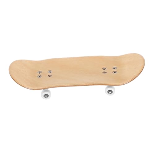 VICASKY Handgefertigtes Mini Finger Skateboard Ahornholz mit Professionellen und Doppel Kick Design Langlebig und für Präzise Tricks Lustiges Fingerspielzeug für Jungen und Mädchen als von VICASKY