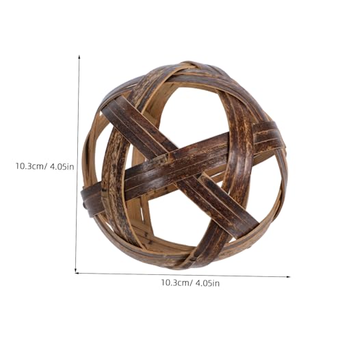 VICASKY Handgewebter Bambus Fußball für Natürlicher Traditioneller Cuju Ball Outdoor Sportspielzeug zur Fitness Koordination und Teamtraining Robuster Bambus Kickball für Bewegung von VICASKY