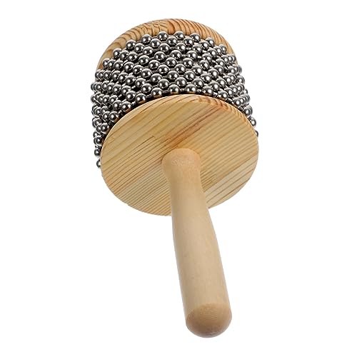VICASKY Handheld Cabasa Holz Percussion Instrument für Fördert Rhythmus und Koordination Sicheres und Gesundes Musikinstrument für Kleinkinder von VICASKY