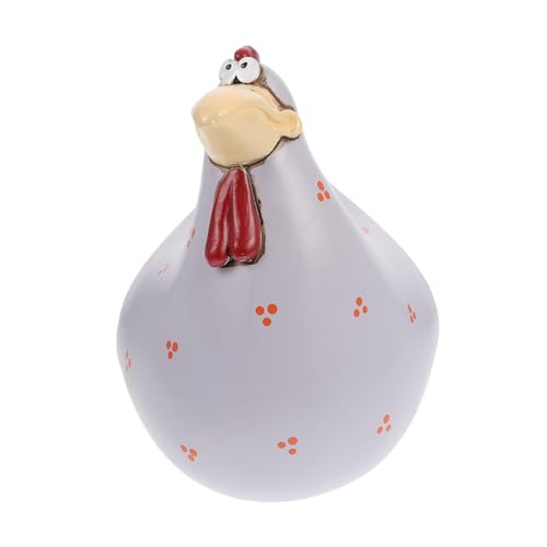 VICASKY Harz Hahn Figur Garten Dekoration Hühner Ornament Skulptur Außen Ausstellung Balkon Terrasse Naturfarben VICASKY Harz Hahn Figur Garten Dekoration Hühner Ornament Skulptur Außen Ausstellung Balkon Terrasse Naturfarben von VICASKY