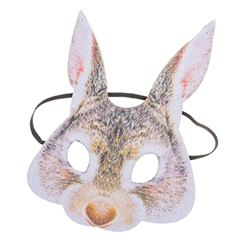 VICASKY Hasenmaske Basteln für Kostüm Haut Gesichtsknopf halloween masken halloweenmaske masken zu halloween bunny mask Halloween-Maskenstütze dekorative Frauenmaske Plastik von VICASKY