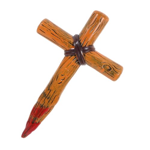 VICASKY Heiliges Kreuz Aus Kunststoff Halloween -Party Wandkreuz- Kreuz Wanddekoration Kreuzfiguren Kreuzskulpturen Falsche Ratte Halloween-kreuzdekorationen Figuren Brown Plastik VICASKY Heiliges Kreuz Aus Kunststoff Halloween -Party Wandkreuz- Kreuz Wanddekoration Kreuzfiguren Kreuzskulpturen Falsche Ratte Halloween-kreuzdekorationen Figuren Brown Plastik von VICASKY