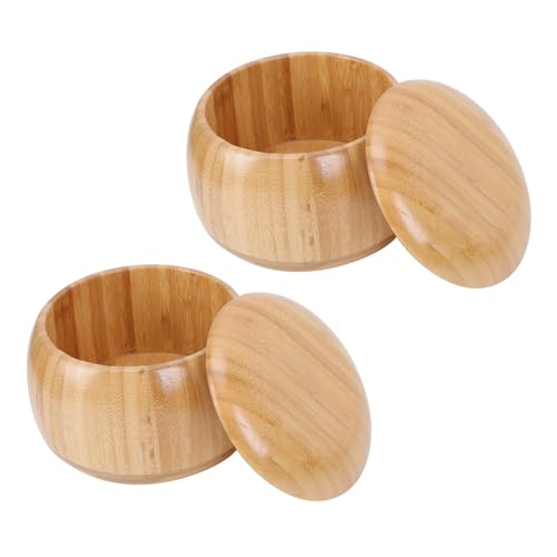 VICASKY Hochwertiger Schachfiguren Aufbewahrungsbehälter aus Robustem Nanbamboo Holz Kratzfest und Stoßfest Praktischer Go Spiel Steine Halter Leicht und Tragbar für Zuhause Schule und von VICASKY