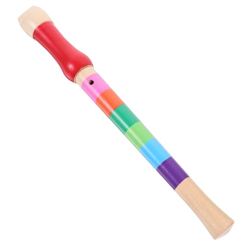 VICASKY Hölzerne Sopranblockflöte Zufällige Farben Blasinstrument für Anfänger Präzise Töne und Einfache Handhabung zum Musizieren und Üben Zufällige Farbe Zufällige Farbe von VICASKY