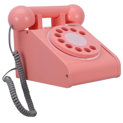 VICASKY Hölzernes Telefonspielzeug für Interaktives Montessori mit Farbenfrohem Design Pädagogisch Fördert Eltern Beziehung und Farberkennung für Rollenspiele von VICASKY