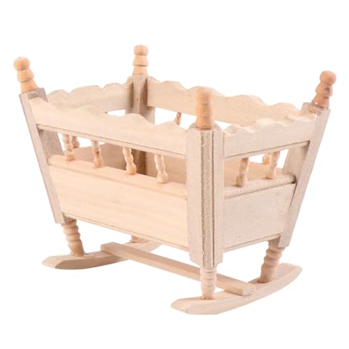 VICASKY Holz Mini Modell Puppenhaus Zubehör Miniaturmöbel Unlackiert Glatte Oberfläche Kreatives Dekoration Fotorequisite von VICASKY