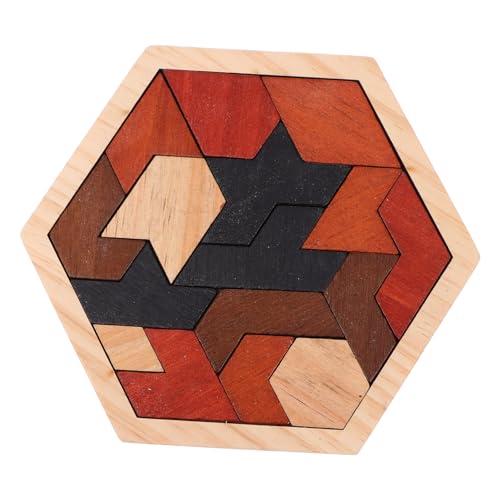 VICASKY Holz Puzzle Sechseckige Tangram Formen Bunte Lernspielzeug Gehirntrainer Montessori Pädagogisches Kinderpuzzle aus Sicherem Holz Fördert Kreativität und Logisches Denken VICASKY Holz Puzzle Sechseckige Tangram Formen Bunte Lernspielzeug Gehirntrainer Montessori Pädagogisches Kinderpuzzle aus Sicherem Holz Fördert Kreativität und Logisches Denken von VICASKY