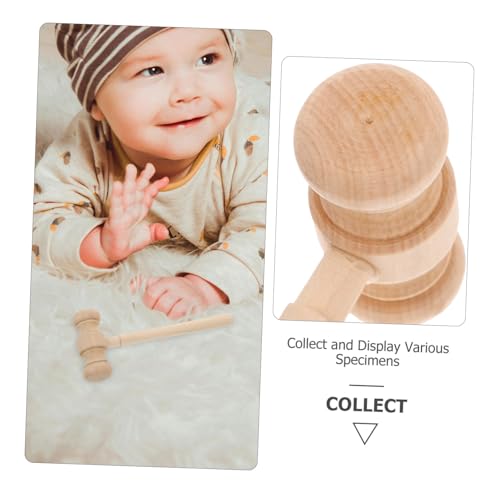 VICASKY Holz Richterhammer Mini Hammer für Sicheres Robustes Material für Rollenspiele Familienaktivitäten und Kostümzubehör Vielseitig für Jungen und Mädchen Naturfarben VICASKY Holz Richterhammer Mini Hammer für Sicheres Robustes Material für Rollenspiele Familienaktivitäten und Kostümzubehör Vielseitig für Jungen und Mädchen Naturfarben von VICASKY