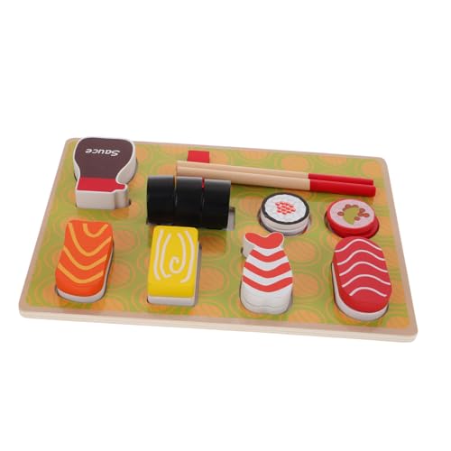 VICASKY Holz Sushi Spielset Realistisches Sushi für Fördert Motorische Fähigkeiten und Kreatives der Montessori Küchen Set für Kleinkinder Sicheres Nachhaltiges Lernspielzeug VICASKY Holz Sushi Spielset Realistisches Sushi für Fördert Motorische Fähigkeiten und Kreatives der Montessori Küchen Set für Kleinkinder Sicheres Nachhaltiges Lernspielzeug von VICASKY