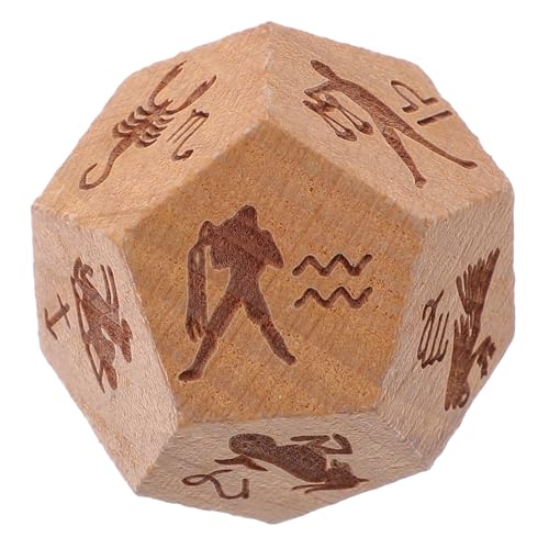 VICASKY Holz Würfelspielzeug Seitige Polyeder für Brettspiele Rollenspiele Partys und Mehr Leichtes Tragbares Design für Unterwegs und Spieleabende VICASKY Holz Würfelspielzeug Seitige Polyeder für Brettspiele Rollenspiele Partys und Mehr Leichtes Tragbares Design für Unterwegs und Spieleabende von VICASKY