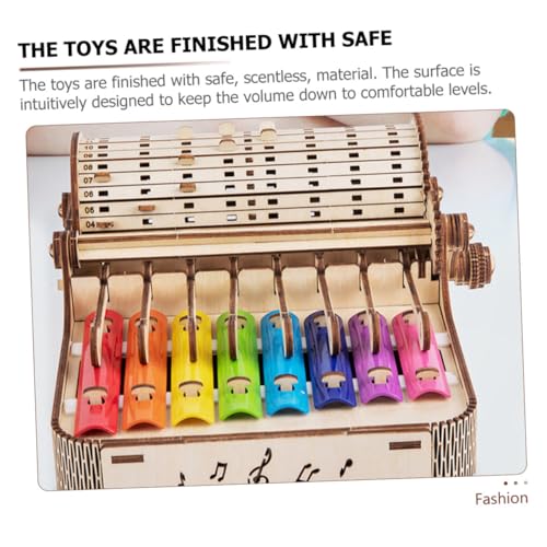 VICASKY Holz Xylophon Musikinstrument Buntes DIY Lernspielzeug Frühförderung Kognitive Entwicklung Sicher Glatte Kanten Pädagogisches Schlaginstrument von VICASKY