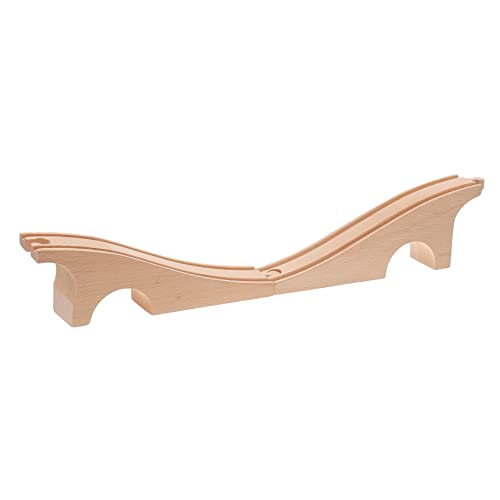 VICASKY Holz Zugbrücken Accessoire für Montierbare Bahnstrecke Train Track Bridge für Kreatives Pädagogisches Hand Augen Koordination und Vorstellungskraft VICASKY Holz Zugbrücken Accessoire für Montierbare Bahnstrecke Train Track Bridge für Kreatives Pädagogisches Hand Augen Koordination und Vorstellungskraft von VICASKY