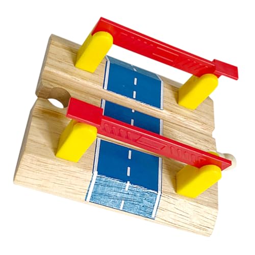 VICASKY Holzbahn Gleis Zubehör Railing Barrier Modell Zugstraßensperre Bahnsteig Dekoration DIY Spiel für Eisenbahnszene von VICASKY