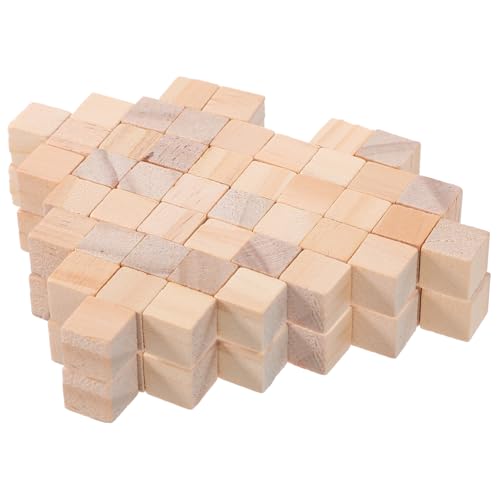 VICASKY Nanu Spiel Wooden Blocks Holzbausteine Quadratische Würfel Unbemalt Montessori Pädagogische Stapelspiele Für DIY Holzklötze Kreative Lernhilfen Große Bauklötze VICASKY Nanu Spiel Wooden Blocks Holzbausteine Quadratische Würfel Unbemalt Montessori Pädagogische Stapelspiele Für DIY Holzklötze Kreative Lernhilfen Große Bauklötze von VICASKY