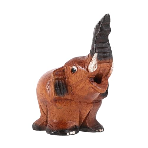 VICASKY Holzelefant, Lustiges Musikspielzeug Für Kinder, Niedlicher Tierrufer, Der Elefantengeräusche Nachahmt, Hölzernes Bastelspielzeug Zum Blasen Für Partys Und Versammlungen von VICASKY