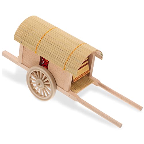 VICASKY Holzmodell Miniatur Kutsche Büro Dekoration Schreibtisch Ornament für Party Tischdeko Vintage Handgefertigt Glatte Oberfläche von VICASKY