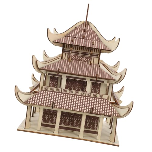 VICASKY Holzpuzzle Antike Architektur DIY Bausatz Erwachsene Kreativ Geschenkidee für Architekturfreunde und Familien Dekoratives Modell für Zuhause und Schreibtisch von VICASKY